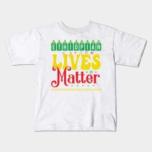 Ethiopian Lives Matter Kids T-Shirt